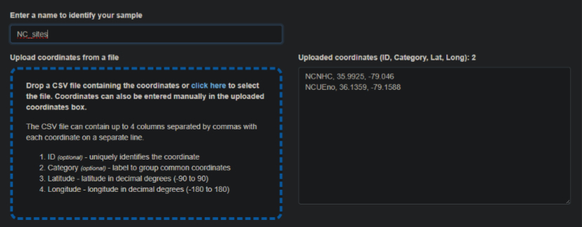 Drag and drop results